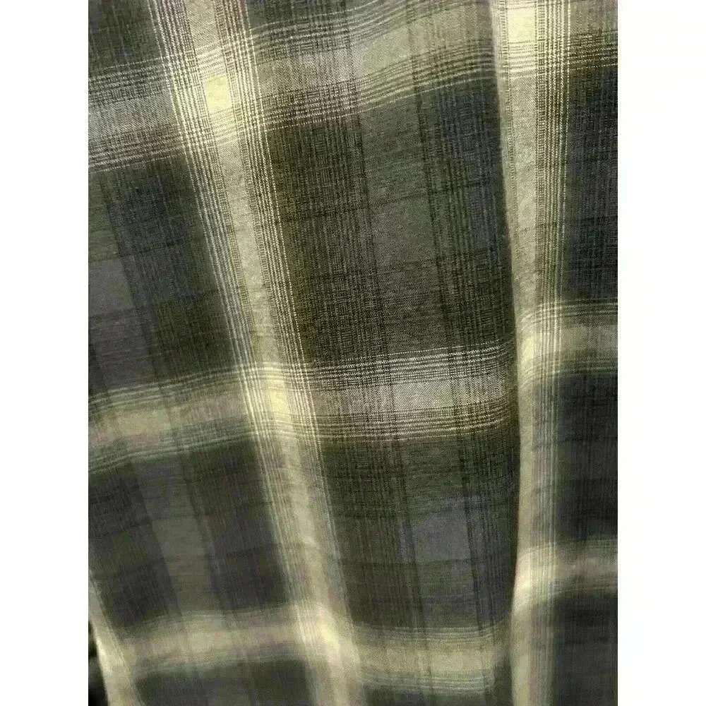 Ariat Pro Series Mens Shirt M Gray White Ventilated Arm Pits Plaid Button Down - Picture 3 of 7
